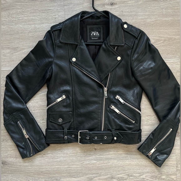 Genuine Leather Zara Biker Jacket - Picture 5 of 16